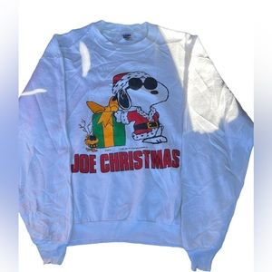 Vintage Snoopy Christmas Crewneck Sweater size Large